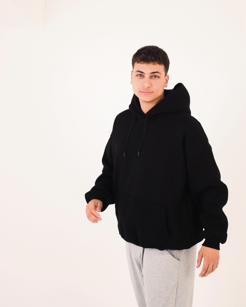 Skull One Size Basic Hoodie Black