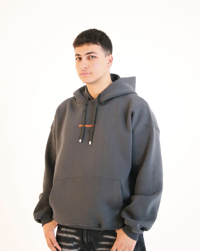 Skull One Size Hoodie Gray Design Y