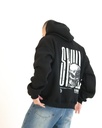 Skull One Size Hoodie Black Printed Y
