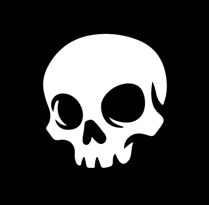 Skull One Size Hoodie Burble Printed Y