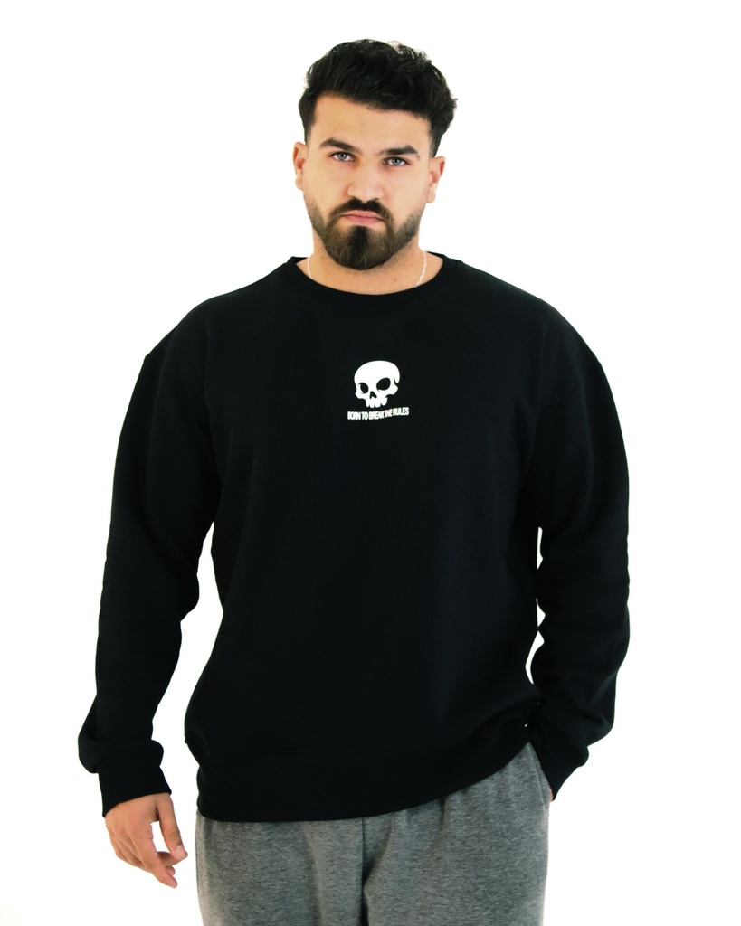Skull Rounded Sweet Shirt Black